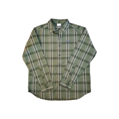 Columbia Rogers Peak Button Down Long Sleeve Shirt Plaid Men's Size M Green NWT 