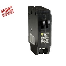 High-Performance Square D Tandem Circuit Breaker - 120/240VAC, 10kA Capacity