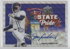 2021 Leaf Metal Draft State Pride Silver Wave Jesse Franklin V #SP-JF2 Auto ni4