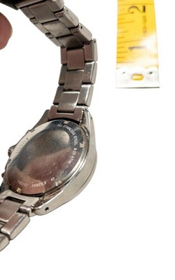 Fossil Decker Silver 37mm Ladies Chronograph Watch 10ATM 