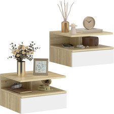 Set Da 2 Comodini Sospesi Da Camera Da Letto, Comodini Da Camera Da Letto Modern