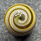 Handmade Marble Gold Lutz ( Corkscrew - Spiral ) 1 Inch +-  (S13) — photo 2