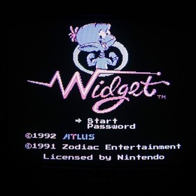 Widget NES Nintendo Game - Authentic/Cleaned/Tested - Atlus
