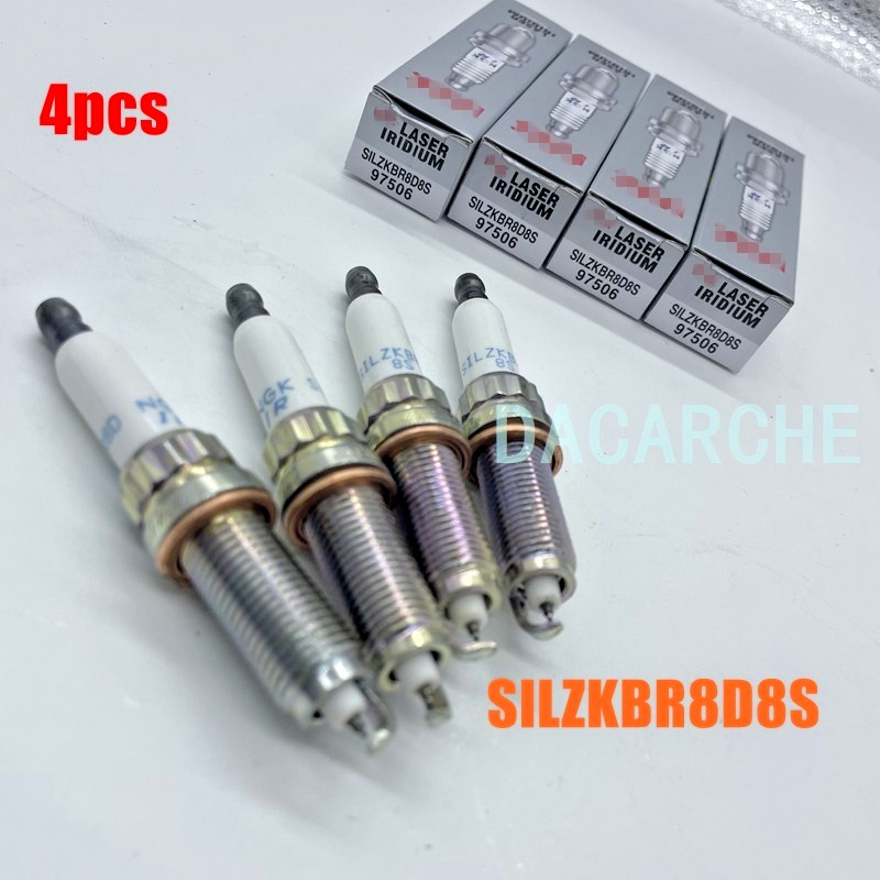 NEW 4pcs  SILZKBR8D8S 97506 Laser Iridium Spark Plugs For BMW 12120039664 NGK