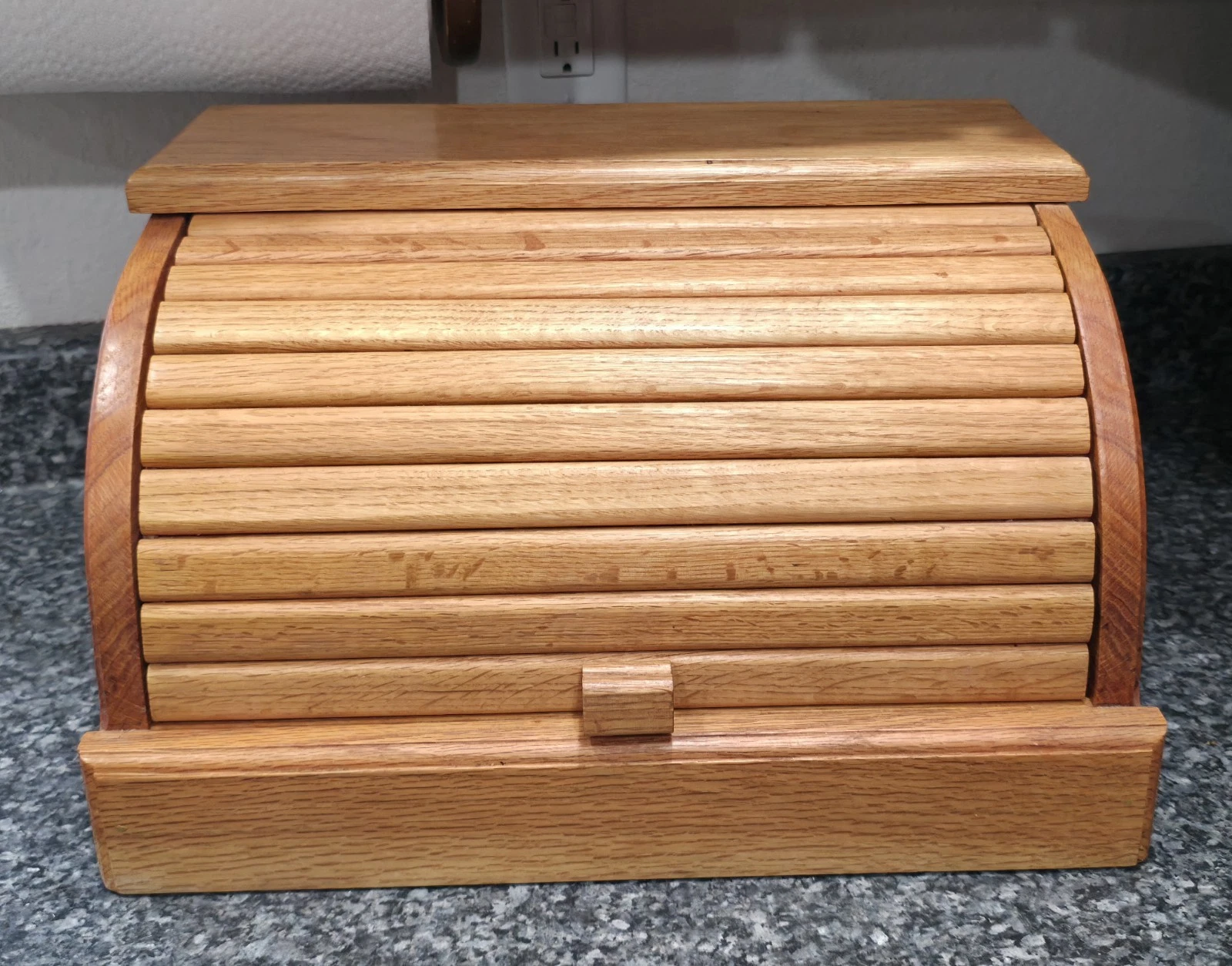 vintage wooden roll top bread box
Opens in a new window or tab