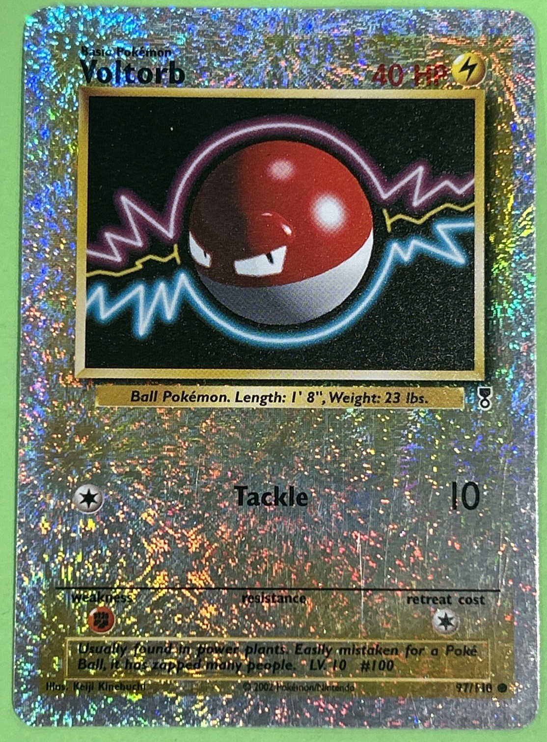 Pokémon Voltorb Legendary Collection Reverse Holo Card 97/110 NEAR MINT NO PLAY