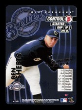 2001 MLB Showdown Unlimited #3 Ben Sheets Showdown Stars Milwaukee Brewers