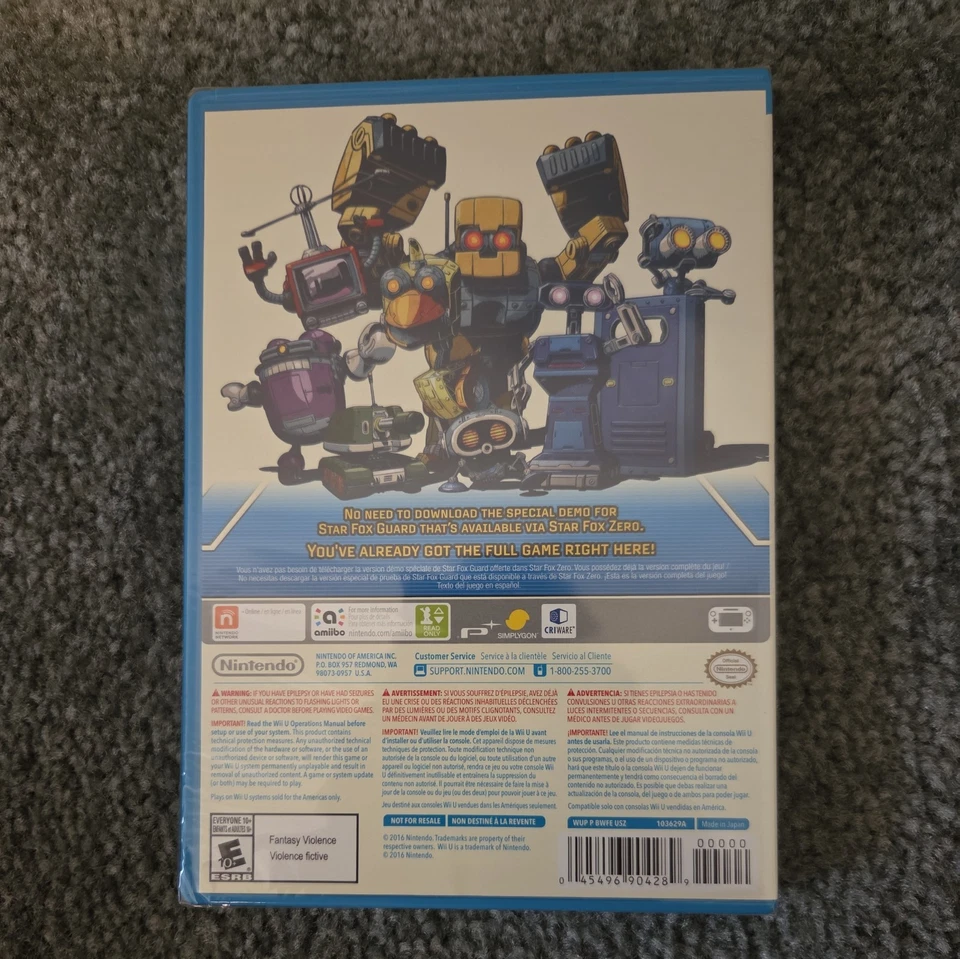 Nintendo Wii U STARFOX GUARD Video Game 2016 Amiibo New & SEALED! - Image 2 of 2