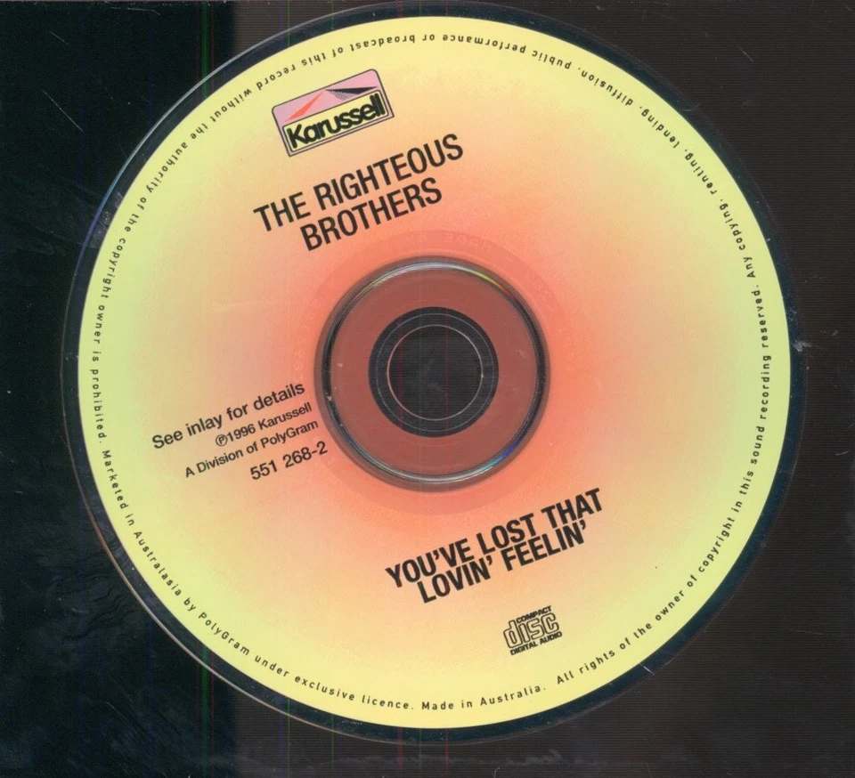 Righteous Brothers You've Lost That Lovin' Feelin' CD Australia Spectrum 1996 CD - Bild 3 von 3