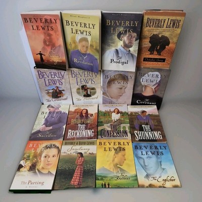 Beverly Lewis Amish Book Lot Of 16 Paperback & Hardcover David Lewis Novel