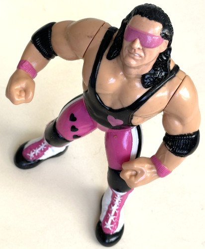 WWF Hitman Bret Hart Wrestling Figure Series 4 199...