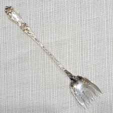 Rare LILY by FRANK WHITING Sterling Silver Sardine Fork Serving Flatware EUC