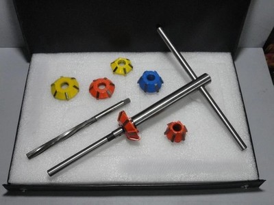 Small Block Chevy Heads VENTIERSITZFRÄSER-KIT3WINKELSCHNITT...