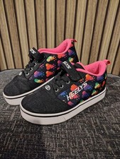 Heelys Girls Black and Pink UK Size 3 Pro 20 Wheeled Shoes Good Condition No Box