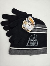 Star Wars Darth Vader Beanie Youth/Teen One Size Black  Gray Hat Cap
