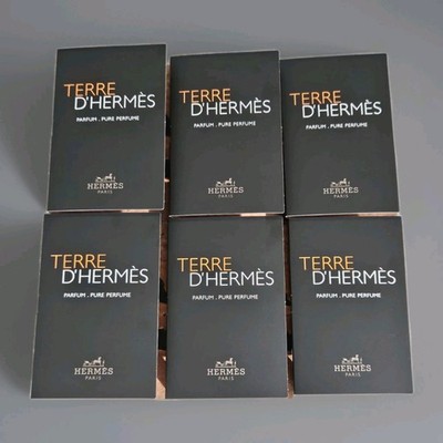 6 Proben Hermes Terre D Hermes Pure Perfume Parfum 6x2ml Spray