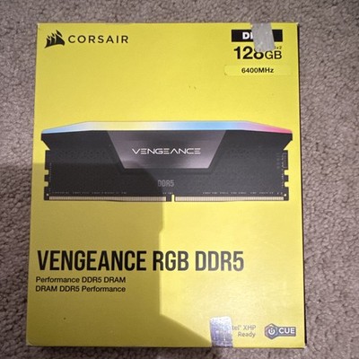 Corsair Vengeance RGB DDR5 128GB (2x64GB) DDR5-6400 DIMM Intel XMP