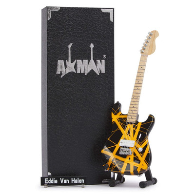 Eddie Van Halen Frankenstrat Gitarre Miniatur Nachbau | Gelb | Handarbeit