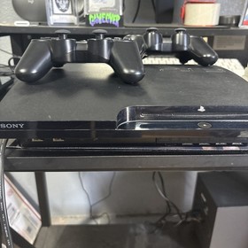 Sony PlayStation 3 PS3 Slim 120GB Console Bundle W/ 2 Controllers & 10 Games 