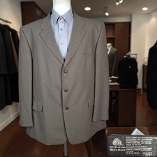 Stafford Blazer Jacket Mens 50R 3 Button VL Light Brown Wool