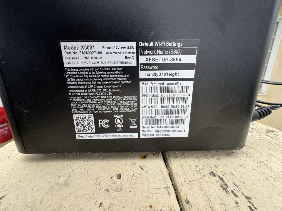 Comcast Xfinity Modem Router X5001 - Image 3 of 4