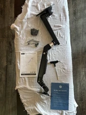 Monitor Wall Mount for Flat/Curved 13–38" 25 lb, VESA 75x75 100x100, Black