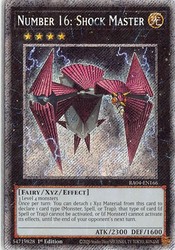 Number 16: Shock Master - Platinum Secret Rare - Quarter Century Stampede