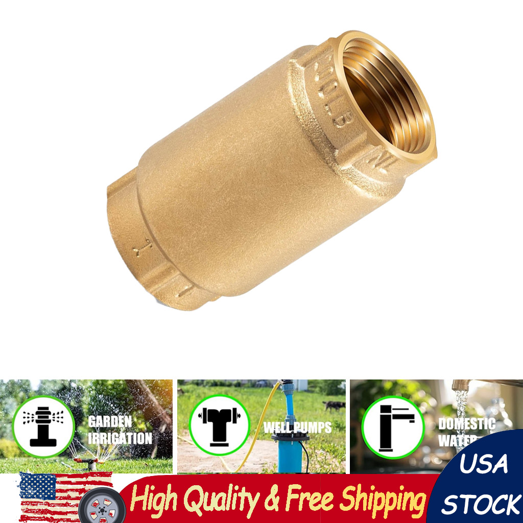 CVNL100 700‑Series 1" FNPT No‑Lead Brass Check Valve For Well Water Pump System