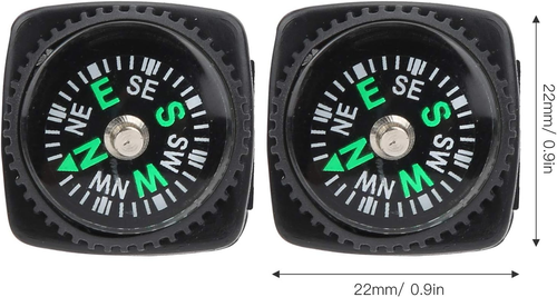 Mini Compass, 25Pcs Black Survival Compass for Camping Hiking Boating ...
