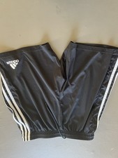 Adidas Climalite 3 Stripes Boys Athletic Shorts Size Medium BLACK DRAWSTRING