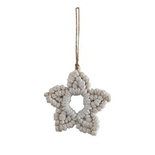 Handwoven Christmas Star Pendant Woven Handmade Hanging Charm