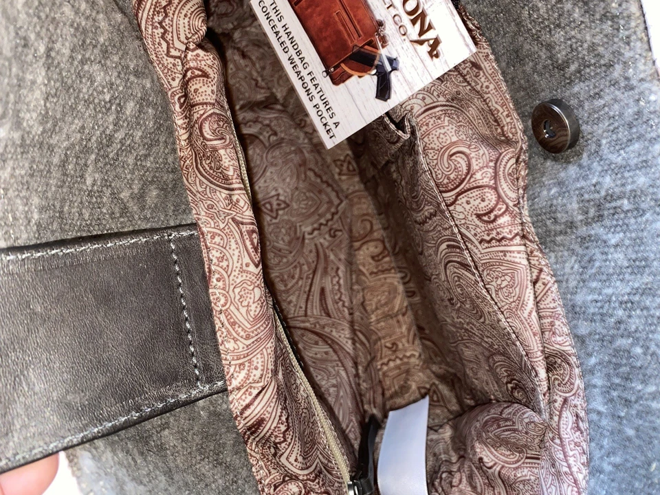 Nocona женщин черный Aztec одеяло скрытый переноски сумочки крапивник стиль новый - Изображение 3 из 4