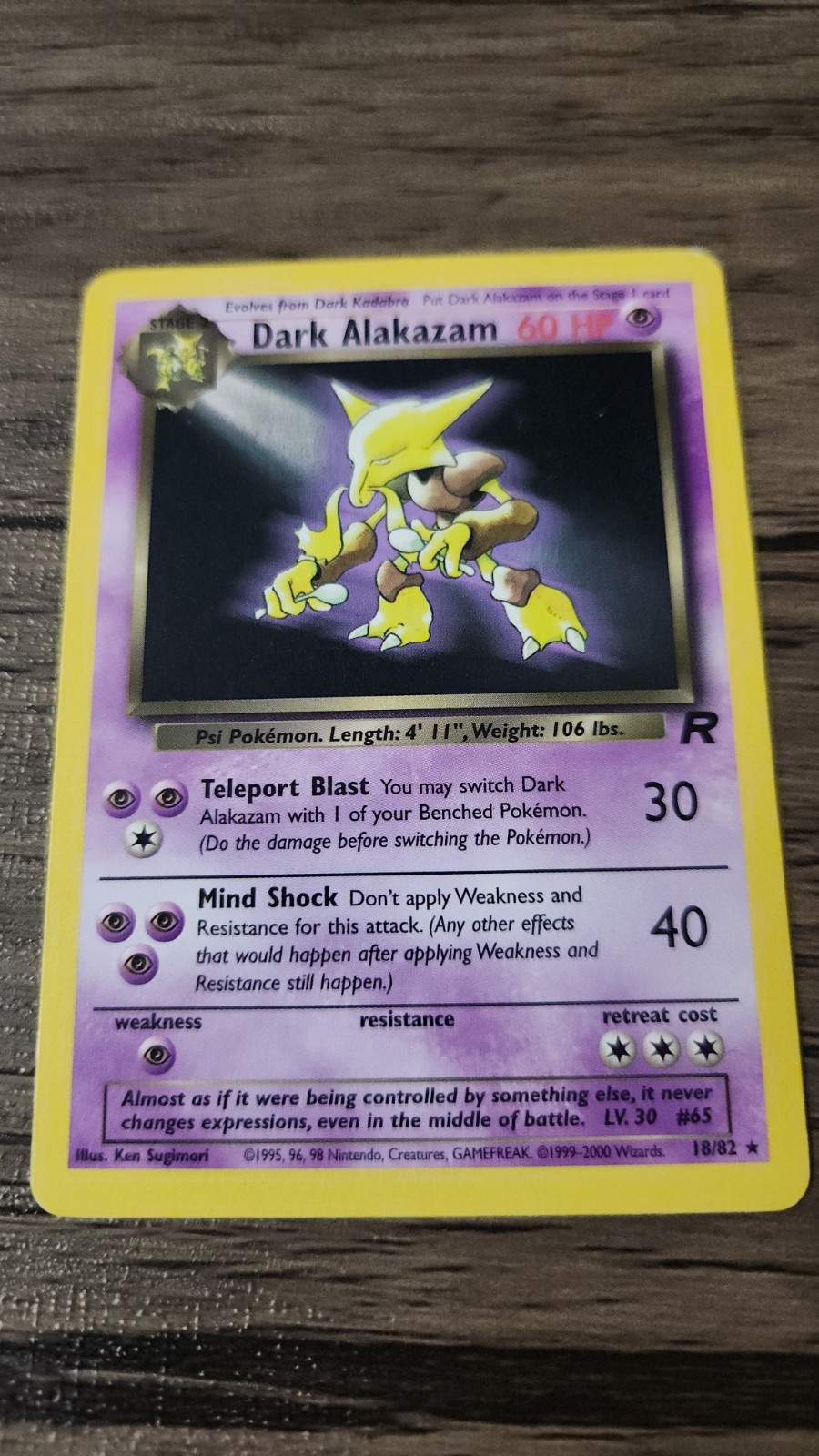 Dark Alakazam (18) — Team Rocket