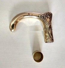 SOLID BRASS DESIGNER HEAD NEW HANDLE for WOODEN WALKING VINTAGE CANE STICK NEW