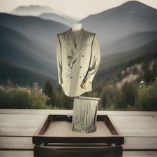 Brioni Men's Wool Suit Jacket and Cuffed Pants Set Size 42 and 36