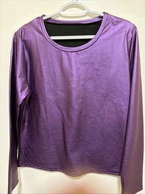 Purple Round Neck 95% Polyester Long Sleeve Casual Women's  China