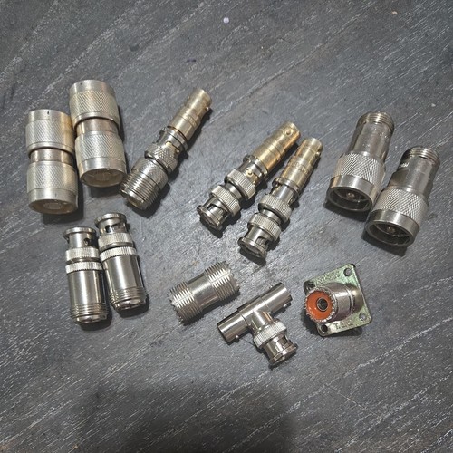 12 Piece Vintage General Radio Adaptors BNC Adaptors