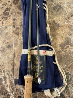 Hardy Graphite 9' Grey 2 pce Line 6/7 Fly Rod with org stopper and bag