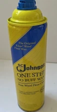 SC Johnson One Step NO BUFF WAX Fine Floor Wood Care 22oz Discontinued 75% FULL