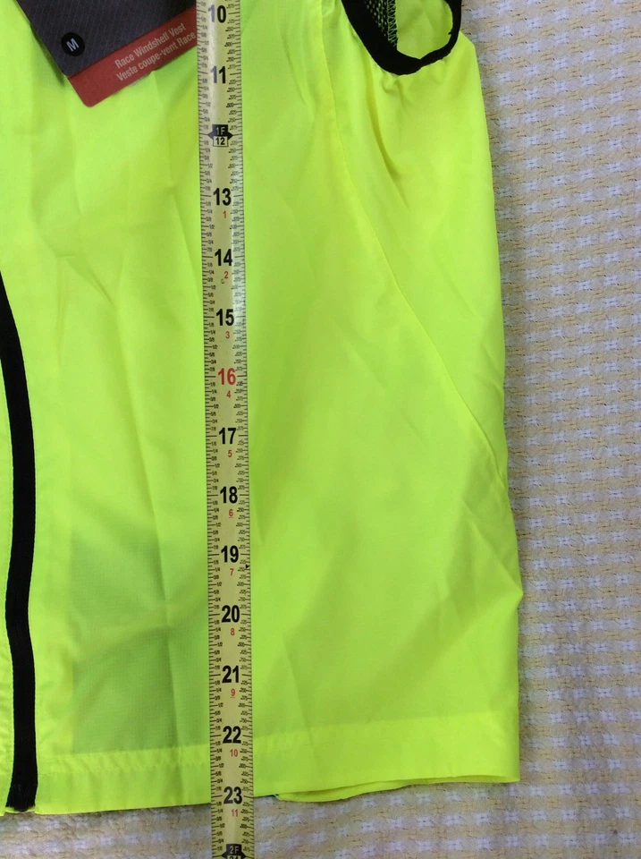 Chaleco Bontrager Race Windshell para hombre talla mediana verde neón ligero Foto 3 de 4