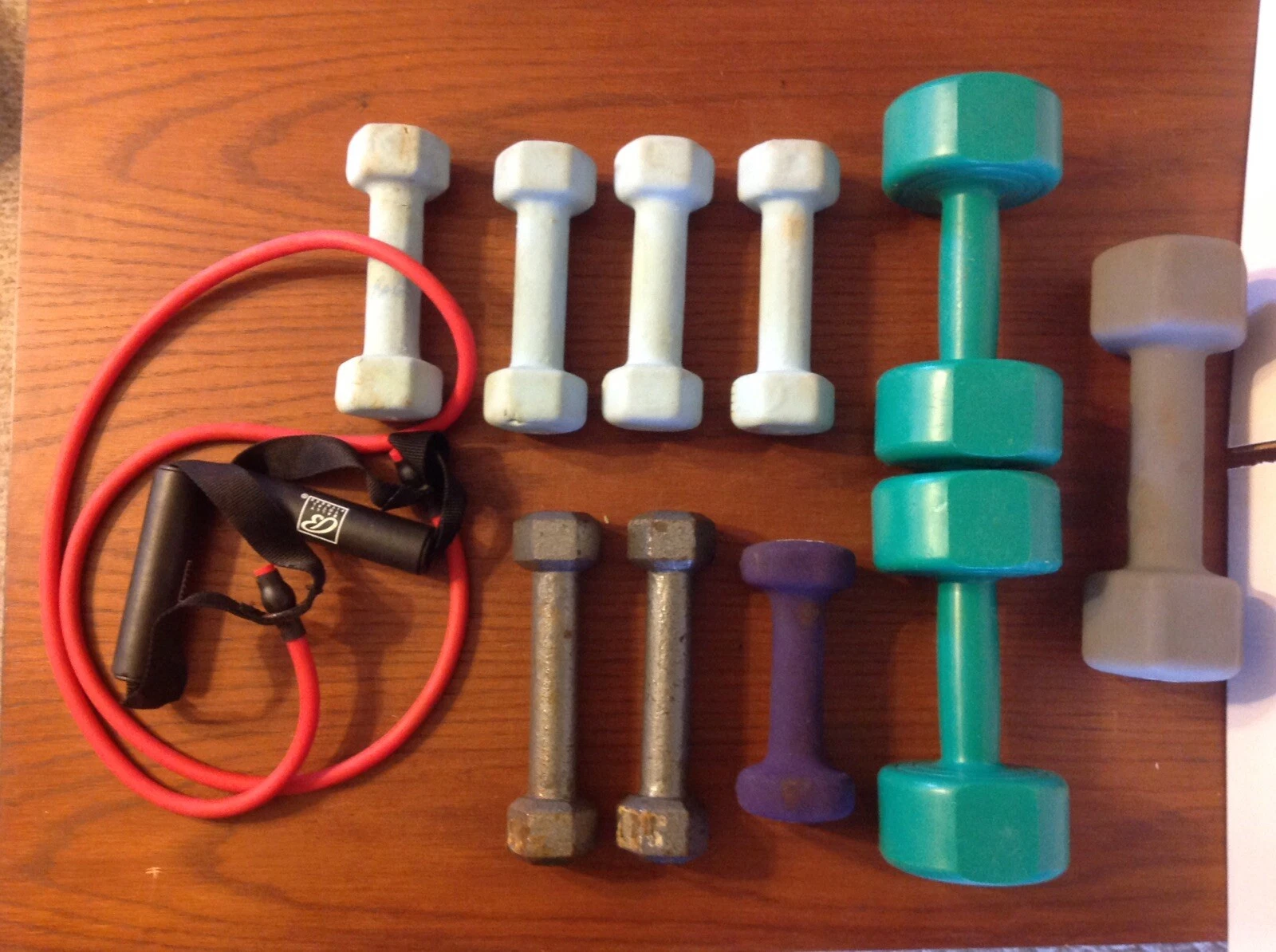 Lot Of 11 Hex Dumbbells