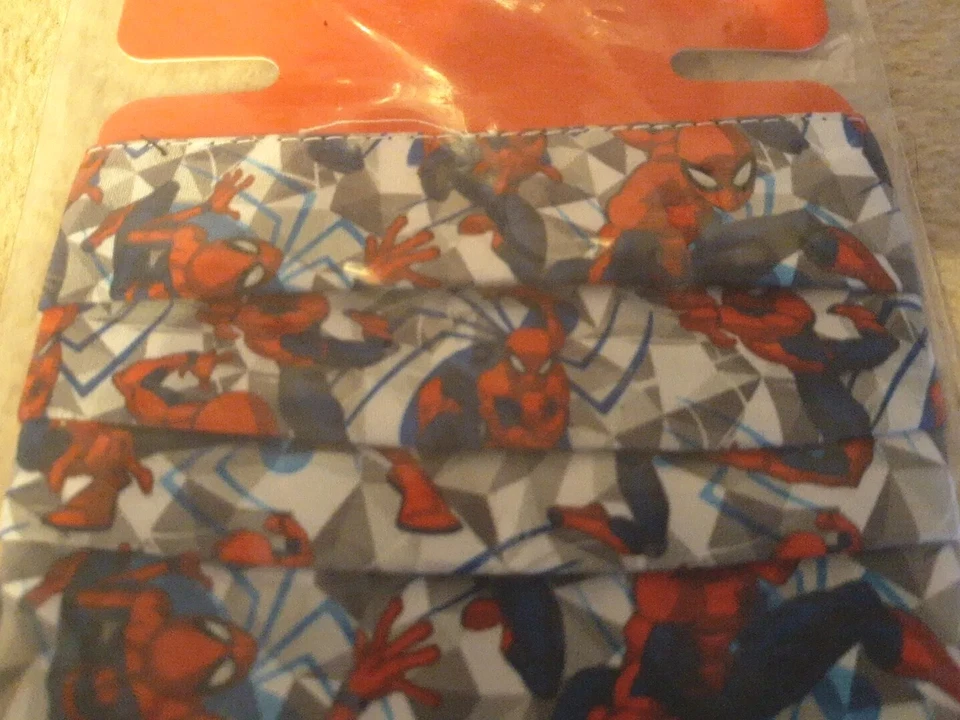 Disney Cloth Face Mask Spiderman Super Hero Youth Medium Disney Exclusive NEW - Image 2 of 4