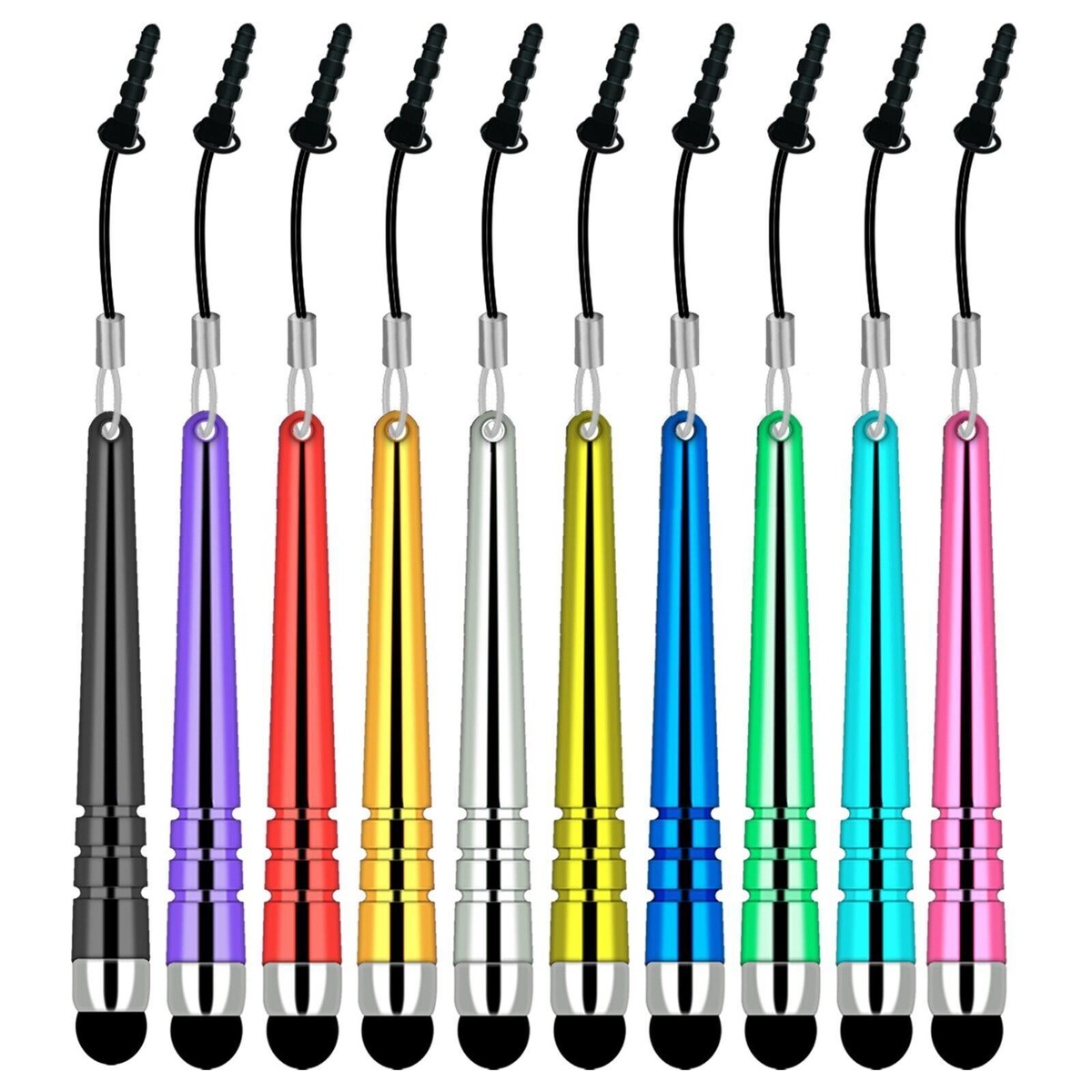 10x Touch Screen Stylus Pens Rubber Soft Tip for Mobile Phone