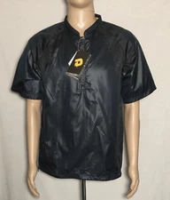 Demarini Men Batting Practice Jacket Short Sleeve Nylon Blend Black Size SM NWT