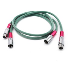 Cavo bilanciato XLR 4 core placcato argento XLR maschio femmina 3,2 piedi 2 pezzi per McIntosh