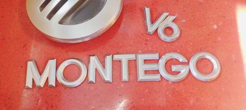 2005-2007 Mercury Montego V6 Emblem Logo Symbol Badge Trunk Lid Rear Silver OEM - Picture 5 of 9