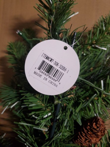 National Tree Company 32" Crestwood Spruce Snowflake with 35 White Led Lights - Bild 5 von 6