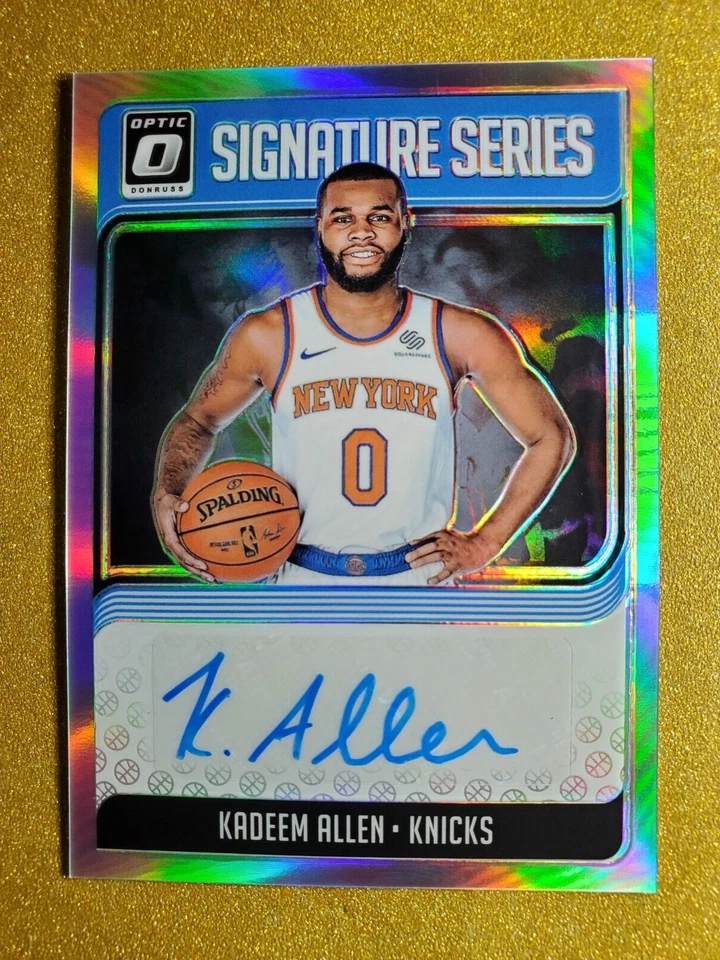 2018-19 Optic Signature Series Silver Holo Kadeem Allen #SG-KAL Prizm Auto Mint - Image 3 of 4
