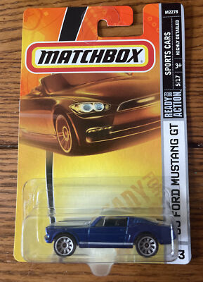Matchbox 2007 65 Ford Mustang GT #13 Ready for Action Sports Cars