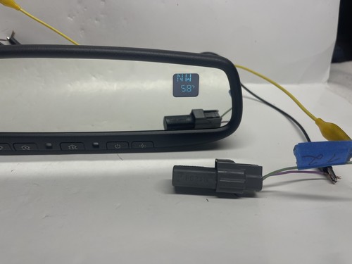 GENTEX 453 BLUE/ 2 LINE COMPASS / TEMPERATURE /AUTO DIMMING / HOMELINK - Picture 3 of 9